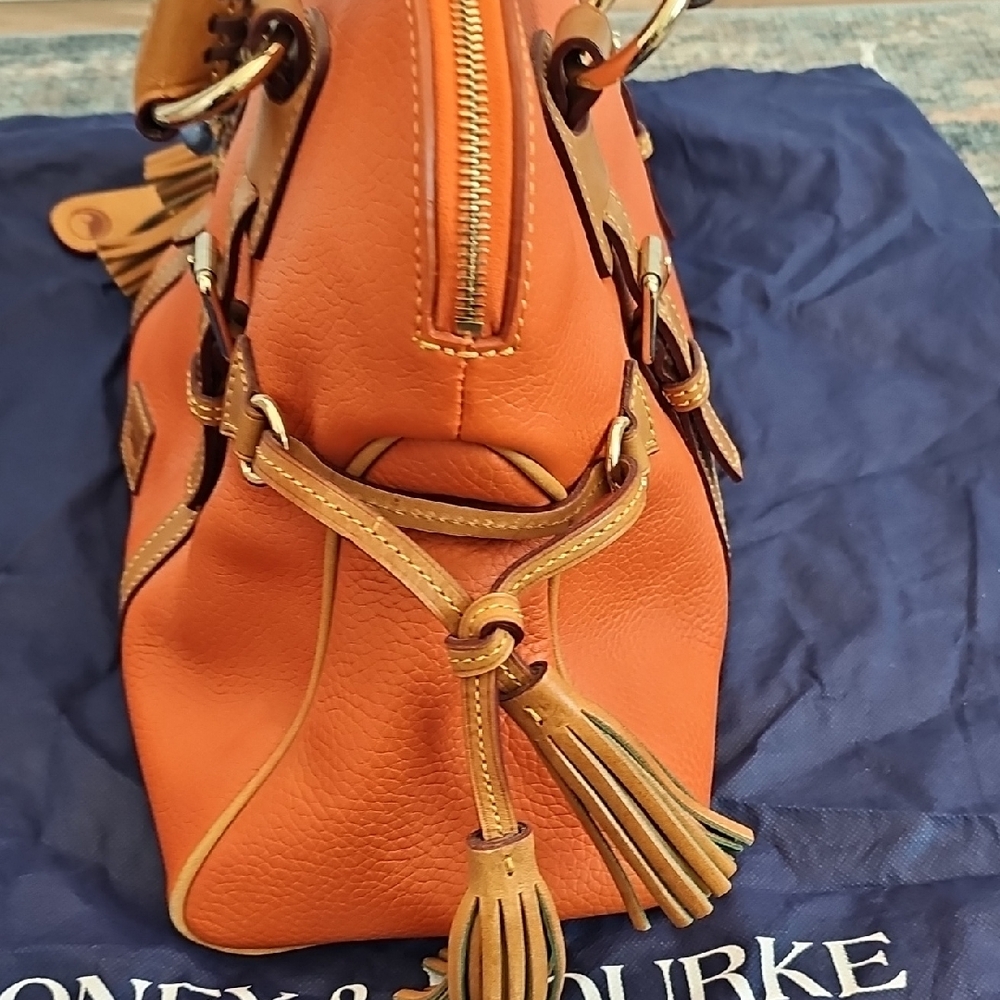 Dooney & Bourke Vibrant Orange Satchel - Picture 6 of 12